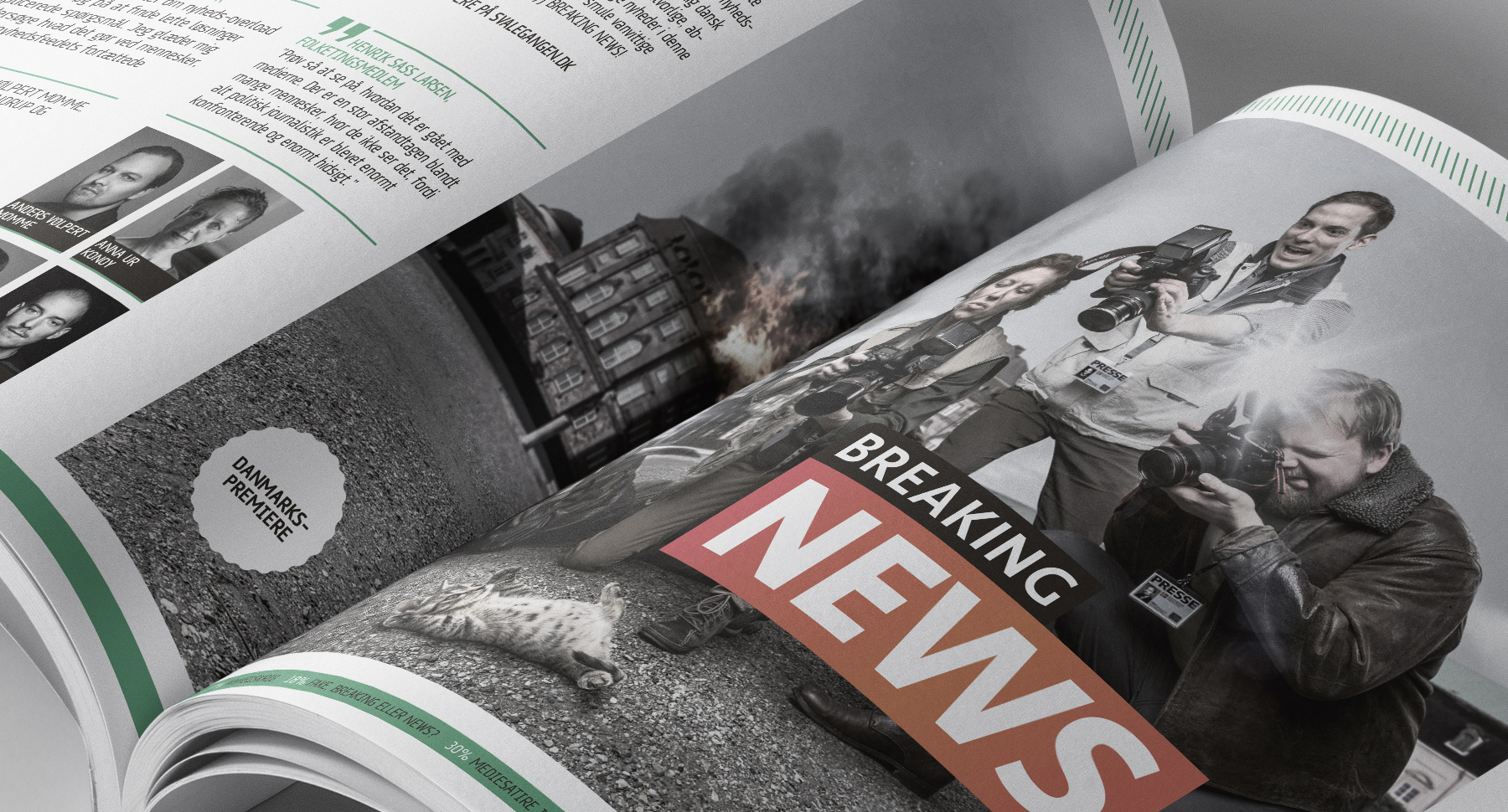 Illustration af, hvordan arbejdet med konceptfotos foregår på mange niveauer og ikke blot er et 